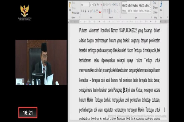 PSHK: M Guntur Hamzah Seharusnya Mengundurkan Diri Demi Citra MK