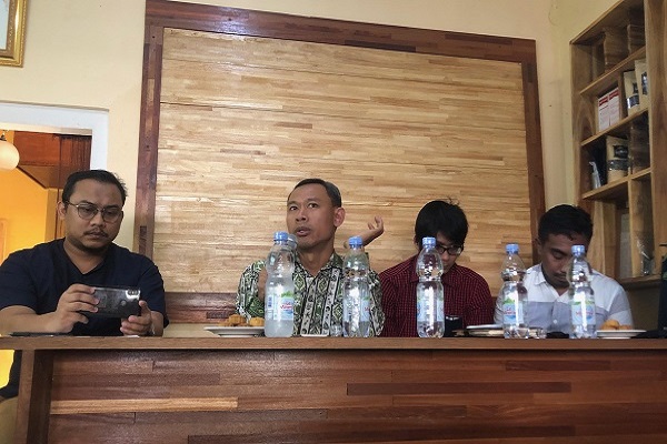 Wakil Ketua bidang Internal Komnas HAM Pramono Ubaid Tanthowi (Kedua dari kiri). Foto DAN