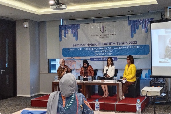 Susana seminar HKHPM bertema KIK-DIRE: Pengaturan dan Aspek Hukum Serta Implikasinya di Jakarta, Kamis (25/5). Foto: JAN
