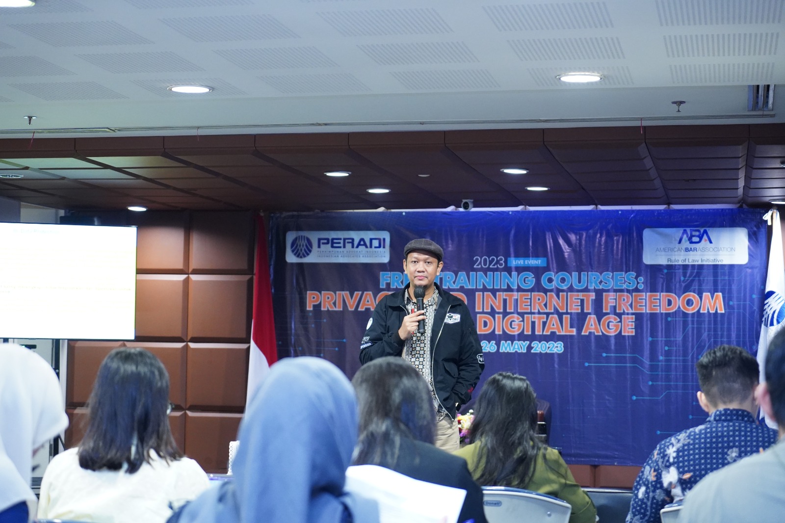Pelatihan Modul 4 bertema 'Data Privacy Regulations and Practices in Indonesia' hasil kerja sama DPN Peradi dan American Bar Association (ABA) Rule of Law Initiative. Foto: istimewa.