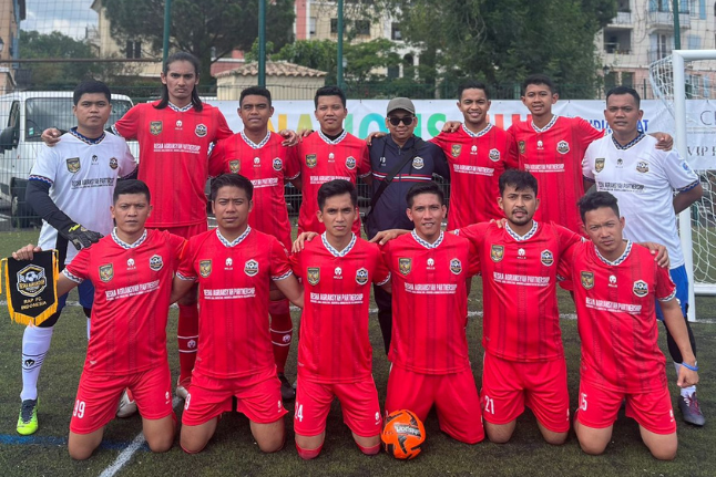 Delegasi Resha Agriansyah Partnership Football Club Indonesia (RAP FC Indonesia). Foto: istimewa. 
