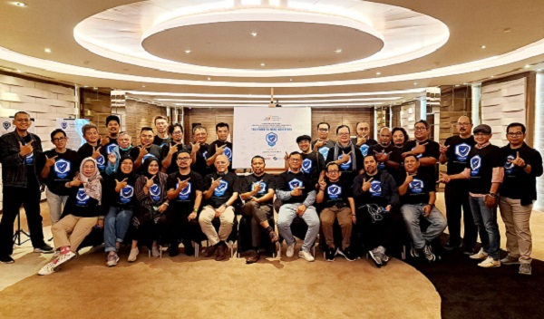 Acara FGD dan penandatanganan komitmen bersama anggota AMSI mengadopsi dan memenuhi trustworthy news indicators, di Hotel Ashley Menteng Jakarta, Kamis (6/7). Foto: Istimewa