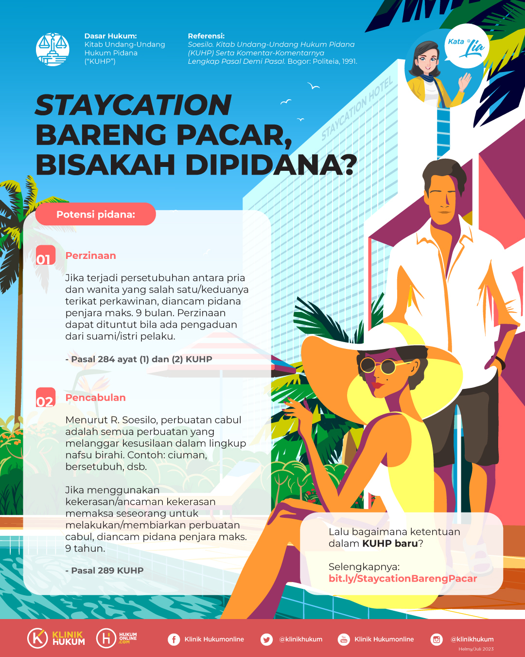 <i>Staycation</i> Bareng Pacar, Bisakah Dipidana?