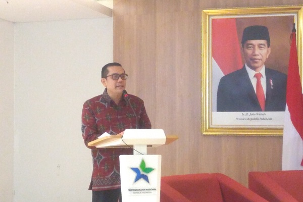 Dosen FH Universitas Trisakti, Radian Syam saat memberikan sambutan peluncuran bukunya, Kamis (27/7/2023). Foto: ADY