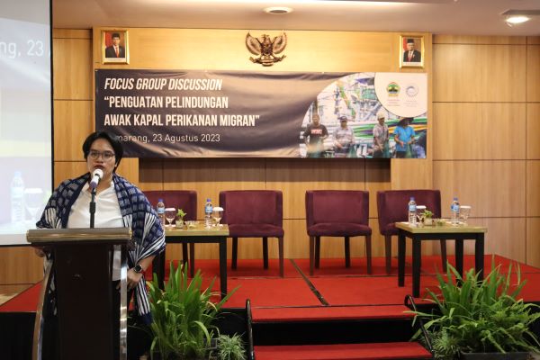 Plt Kepala Disnaker Jateng Ahmad Aziz dalam FGD di Semarang, Rabu (23/8/2023). Foto: Istimewa