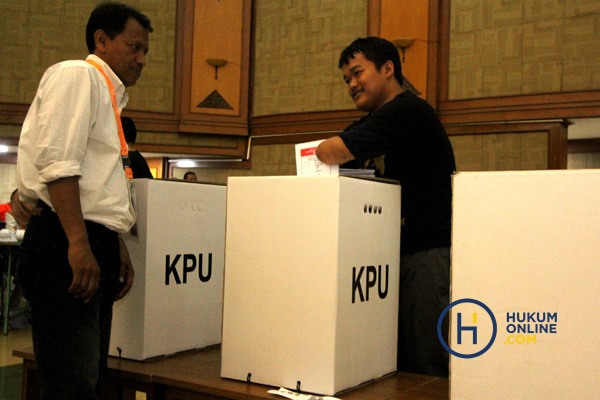 Kegiatan penyoblosan saat pemilu legislatif. Foto ilustrasi: RES