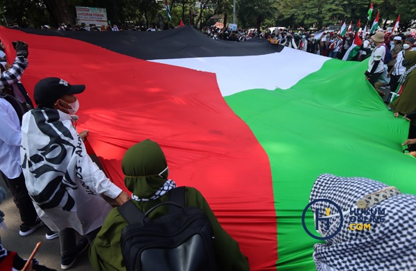 Potret aksi mendukung Palestina merdeka. Foto: RES