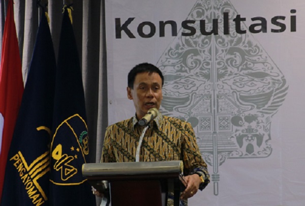 Direktur Hak Cipta dan Desain Industri Direktorat Jenderal Kekayaan Intelektual (DJKI) Kementerian Hukum dan HAM, Anggoro Dasananto. Foto: DJKI