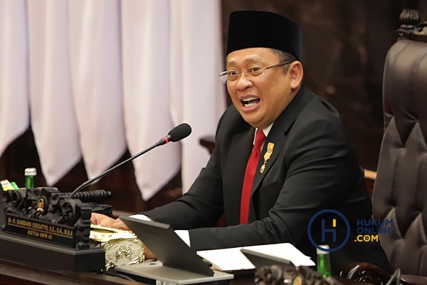 Ketua MPR RI Bambang Soesatyo mengingatkan INI harus menjadi notaris yang senantiasa taat hukum dan sebagai teladan bagi masyarakat. Foto: RES