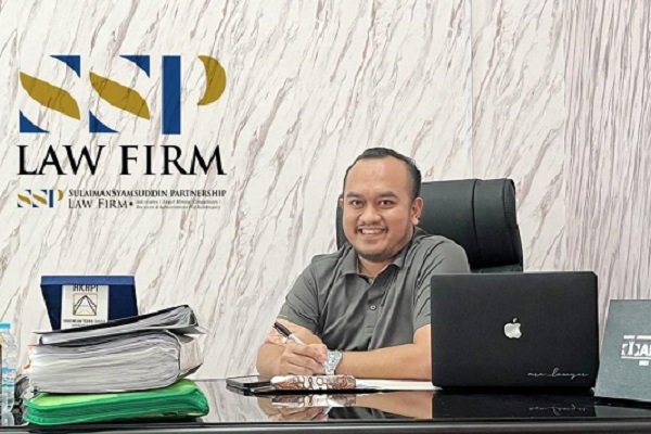 Founder & Managing Partners Sulaiman Syamsuddin Partnership (SSP Law Firm), Sulaiman Syamsuddin. Foto: Istimewa