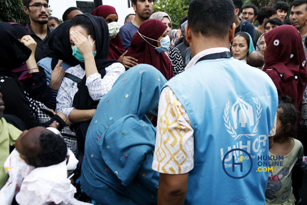 Gambaran penanganan pengungsi di Indonesia. Foto Ilustrasi: RES 