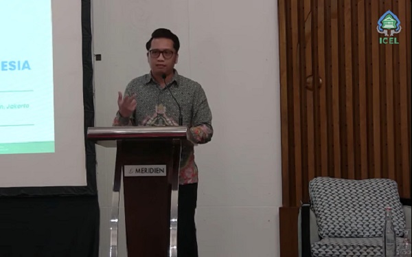Direktur Eksekutif ICEL, Reynaldo Sembiring dalam diskusi publik di Jakarta pada Jumat (19/1). Foto: WIL