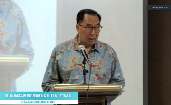Ketua Badan Arbitrase Nasional Indonesia (BANI), Anangga W. Roosdiono. Foto: WIL