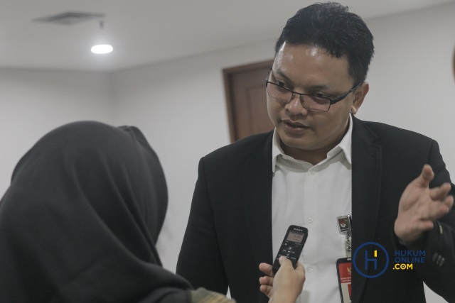 Kepala Biro Hukum Administrasi dan Kepaniteraan MK Fajar Laksono. Foto: HFW