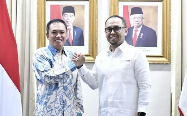 Ketua KPPU M. Fanshurullah Asa dan Kepala PPATK Ivan Yustiavandana siap berkolaborasi cegah TPPU dalam penegakan hukum persaingan usaha. Foto: Istimewa