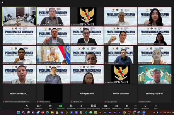 Diskusi Publik Indonesia Consumer Club dengan topik Problematika Konsumen Transportasi Udara di Indonesia secara online. Foto: Istimewa