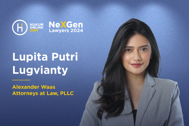 Junior Associate Alexander Waas Attorneys at Law, PLLC, Lupita Putri Lugvianty. Foto: Istimewa