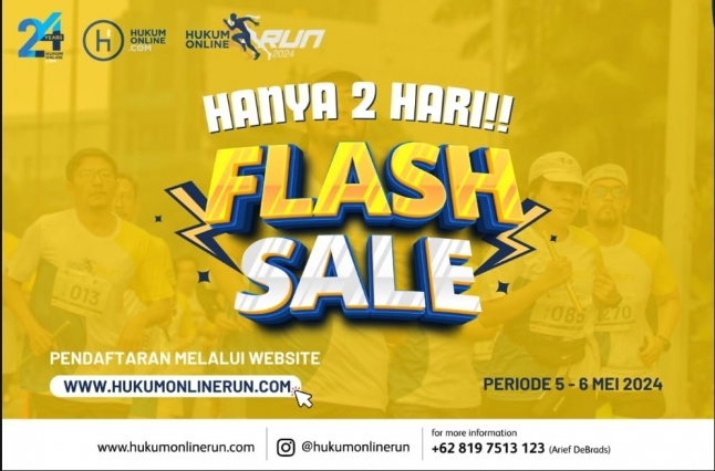Hari Ini Dibuka, Flash Sale Hukumonline Run 2024 Cuma 2 Hari!
