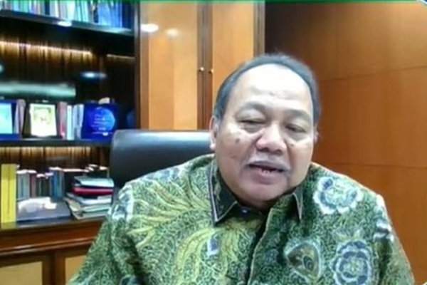 Ketua Kamar Pidana Mahkamah Agung (MA), Suharto dalam Konferensi Internasional bertema Kebijakan Narkotika yang diselenggarakan ICDR, Unika Atma Jaya, ICJR, AIPJ2 dan The Asia Foundation, Selasa (14/5/2024). Foto: Tangkapan layar yotube