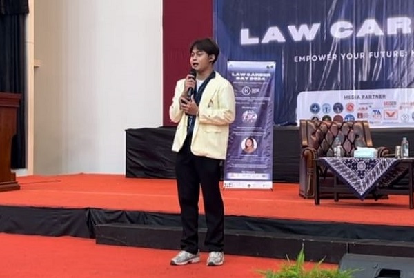 Ketua Panitia Law Career Day 2024 (LCD) Fakultas Hukum Universitas Atma Jaya Yogyakarta (FH UAJY), Andreas Dhika Wisnu Prabowo. Foto: FNH 