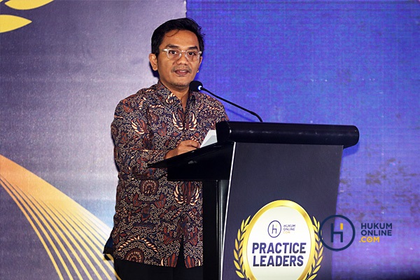 Deputi Bidang Teknologi Informasi Penanaman Modal Kementerian Investasi/BKPM, Ricky Kusmayadi memberi sambutan saat peluncuran Practice Leaders, Jumat (28/6/2024) di Jakarta. Foto: RES
