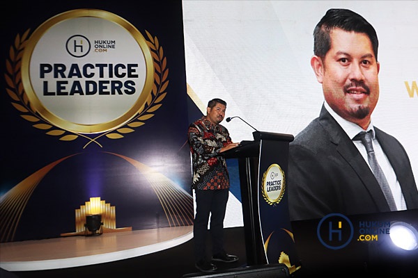 Chief Operating Officer Hukumonline Jan Ramos Pandia saat peluncuran Practice Leaders, Jumat (28/6/2024) di Jakarta. Foto: RES