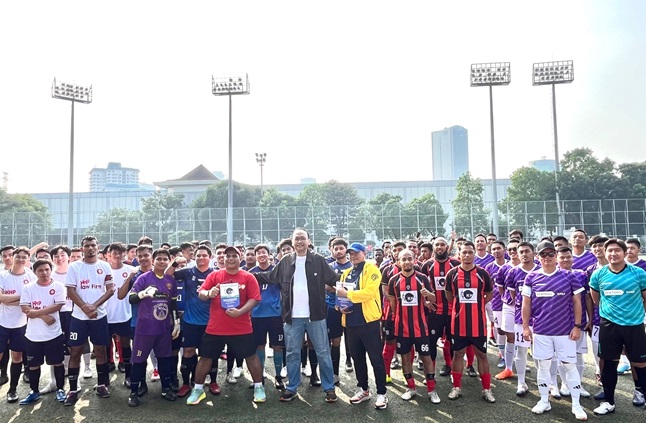 Perhelatan turnamen sepak bola CEO KKR CUP 2024 yang digelar PT KKR, Minggu (11/08). Foto: Istimewa