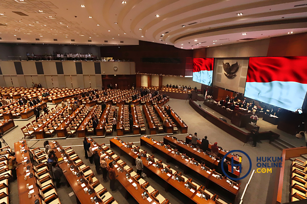 Suasana rapat paripurna di Gedung DPR. Foto: RES