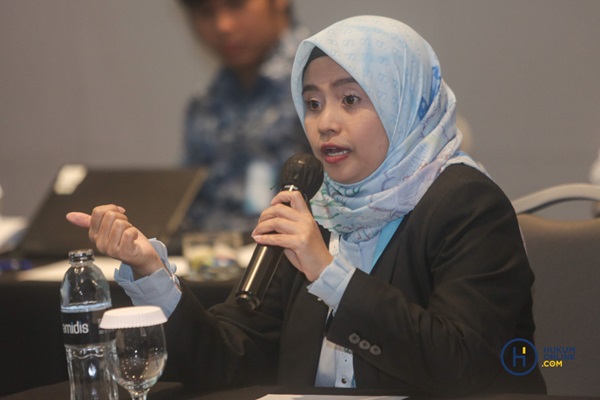 Founder dan Chief Executive Officer FCN Indonesia Konsultan, Dinni Melanie dalam acara 2 Days Training Hukumonline 2024 bertajuk ‘Notifikasi Merger, Akuisisi dan Konsolidasi ke KPPU’ di Jakarta, Kamis (5/9/2024). Foto: HFW