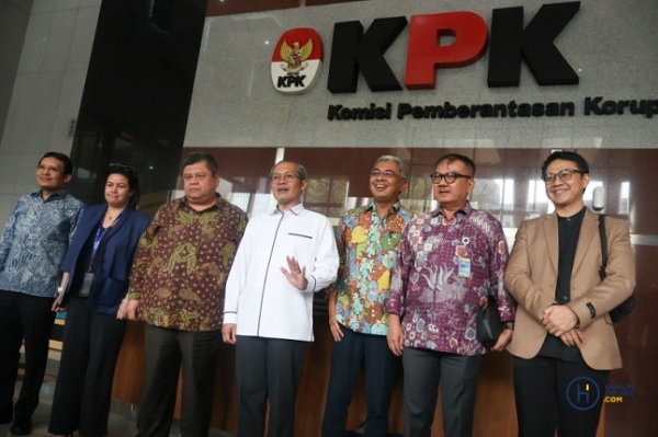 Panitia Seleksi Calon Pimpinan (Pansel Capim) KPK mendatangi kantor KPK beberapa waktu lalu. Foto: HFW