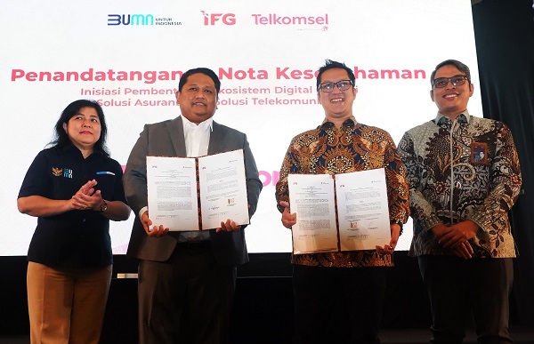 IFG-Telkomsel menjalin kerjasama tingkatkan layanan keuangan dan pengalaman digital pelanggan. Foto: Istimewa