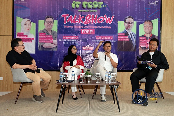 Acara IT Fest 4.0: Innovatech Summit Talkshow di Gedung Universitas Paramadina, Rabu (18/9). Foto: RES