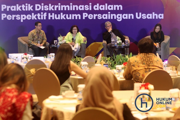 Seminar Publik Hukumonline: Praktik Diskriminasi dalam Perspektif Hukum Persaingan Usaha, Selasa (14/1). Foto: RES 