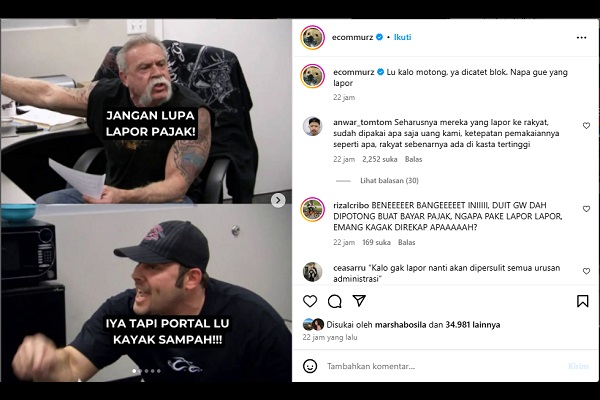 Foto ilustrasi: Instagram ecommurz