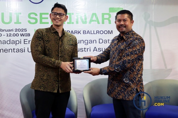 AAUI bekerja sama dengan Hukumonline menyelenggrakan seminar dengan tema “Menghadapi Era Baru Pelindungan Data: Implementasi UU PDP di Industri Asuransi”, Rabu (12/2). Foto: RES