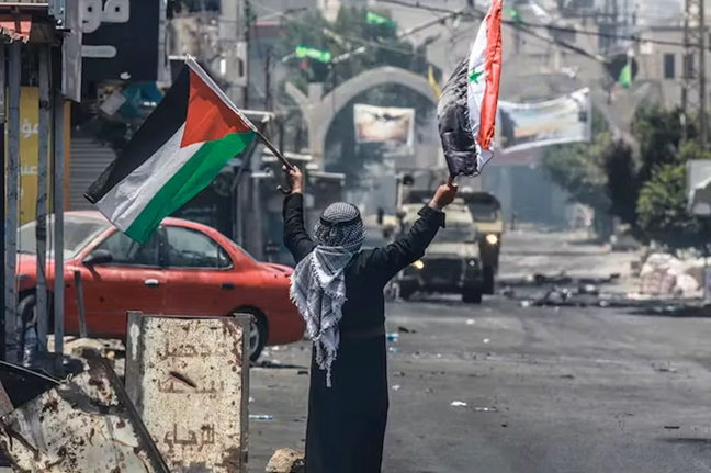 Kamp pengungsian Jenin pada 4 Juli 2023. Nasser Ishtayeh/SOPA Images/LightRocket via Getty Images