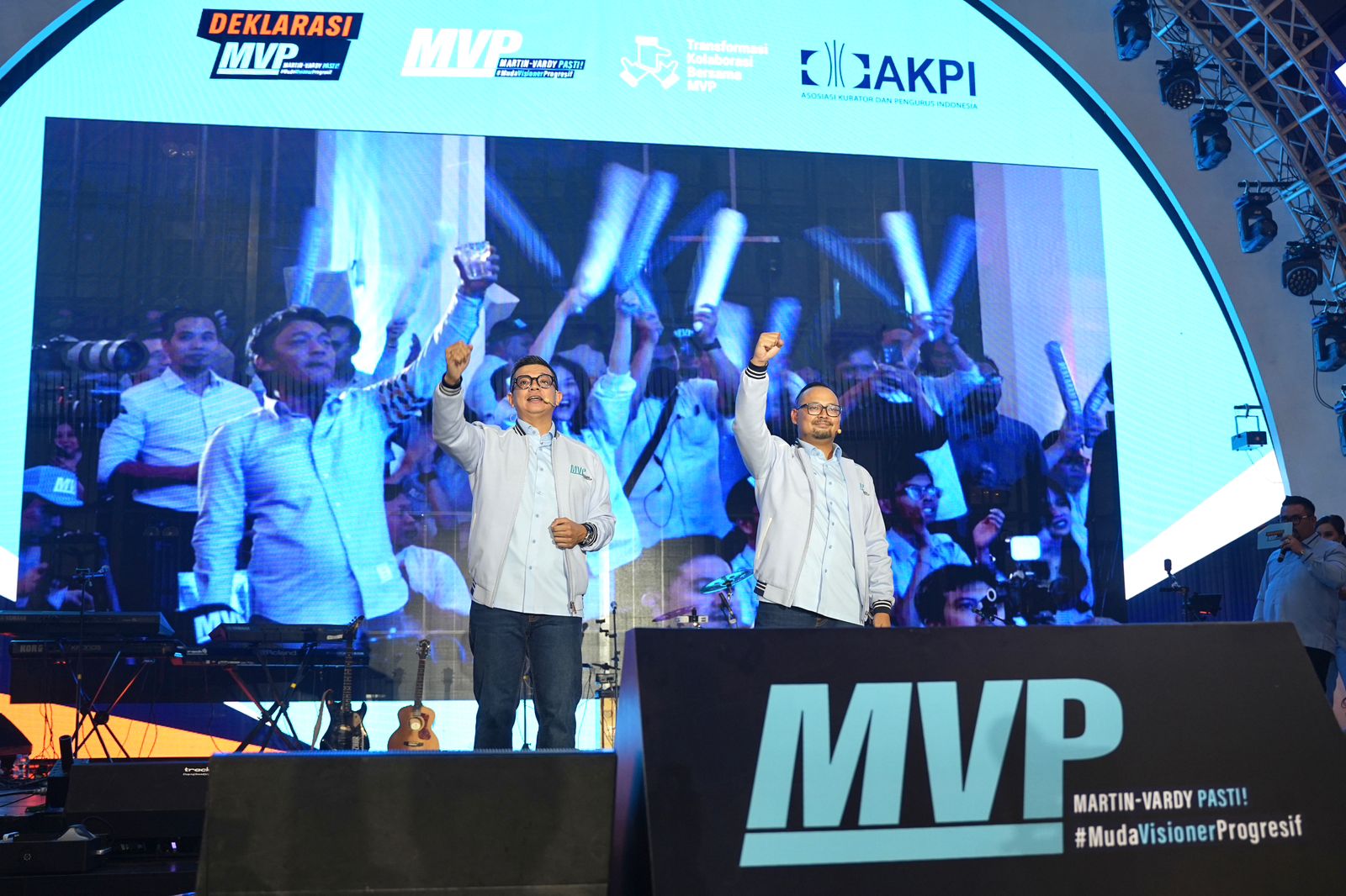 Calon Ketua dan Sekretaris Jendral AKPI, Martin Patrick Nagel dan Harvardy Muhammad Iqbal. Foto: Istimewa. 