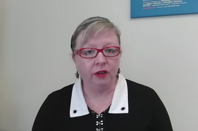 Presiden IAGS, Melanie O’Brien. Foto: Tangkapan layar youtube.