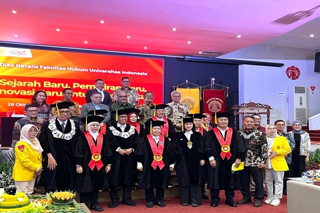 Suasana perayaan dies natalis FHUI ke-101, Selasa (28/10/2025). Foto: Istimewa