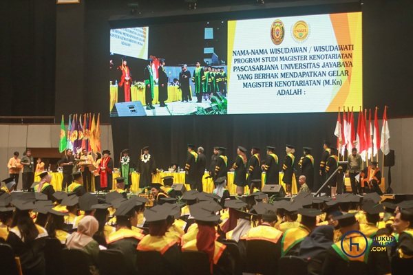 Universitas Jayabaya merayakan Dies Natalis ke-67 yang diselenggarakan bersamaan dengan momen wisuda akbar, Selasa (4/11). Foto: HFW
