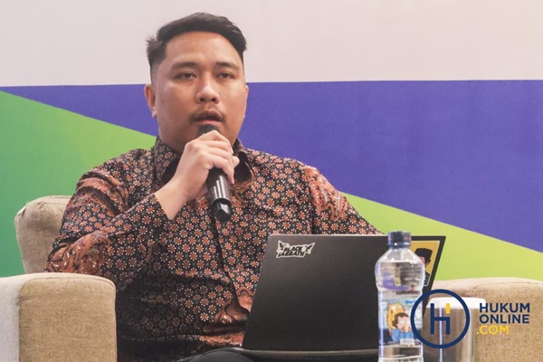 Analis Hukum Direktorat Jenderal Peraturan Perundang-undangan Kementerian Hukum, Daniel Agus Dinar. Foto: HFW