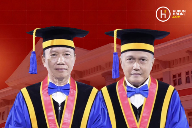 Dua Guru Besar Fakultas Hukum Univesitas Diponegoro, Prof Budi Ispriyarso dan Prof Sukirno. Foto: KolaseDua Dosen FH Undip Menyandang Guru Besar, Tandai Puncak Pengabdian Akademik