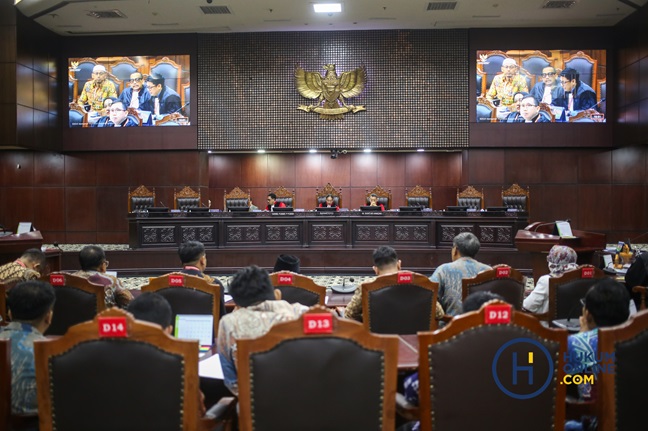 Ilustrasi sidang di Gedung MK. Fotografer/RES
