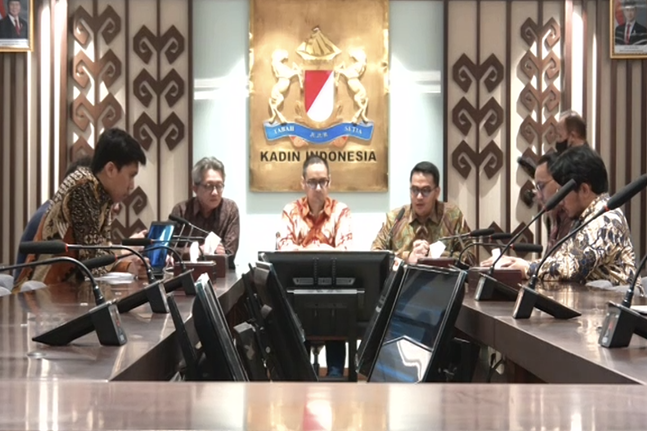  Suasana Media Briefing KADIN Indonesia Terkait PP Tunas, Jumat (27/2/2026) kemarin. Foto: tangkapan layar zoom