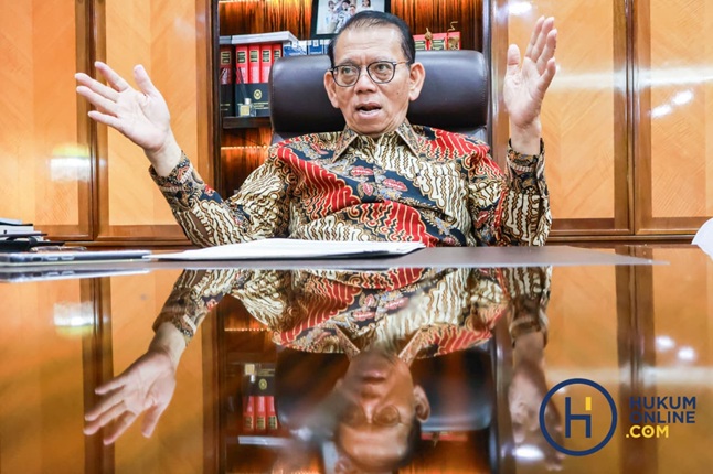 Hakim Agung Kamar Pembinaan Mahkamah Agung, Syamsul Ma'arif. Fotografer/HFW
