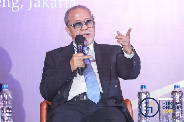 Ketua Dewan Kehormatan Perhimpunan Advokat Indonesia (PERADI) Pusat, John Pieter Nazar. Fotografer/HFW