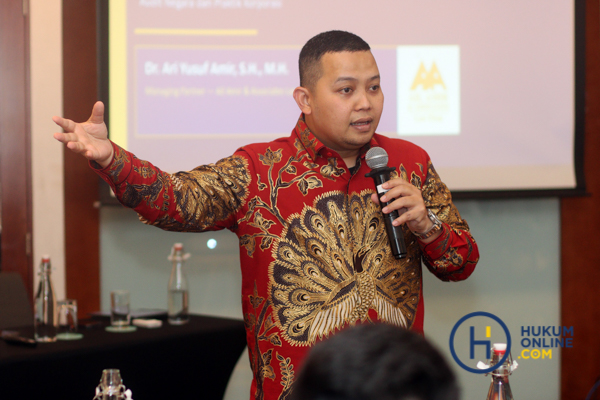 Senior Associate Ail Amir & Associates Law Firm, Zaid Mushafi dalam Breakout Session Indonesia Regulatory Compliance Award (IRCA) 2026, Jumat (22/5/2026). Fotografer/Resa Esnir