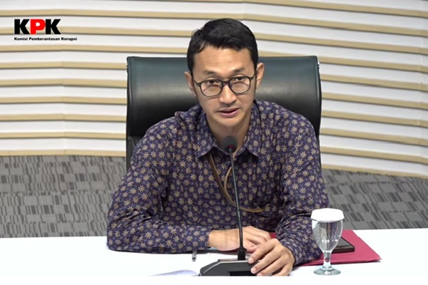Juru Bicara KPK Budi Prasetyo. Foto: Tangkapan layar YouTube 
