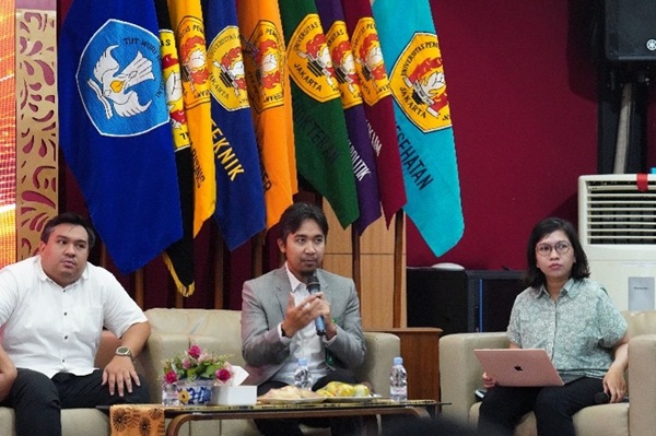 Acara FGD dengan Mitra Magang Berdampak sekaligus sosialisasi Buku Saku Panduan Magang Berdampak, di Fakultas Hukum UPNVJ, Selasa (9/6). Foto: Istimewa
