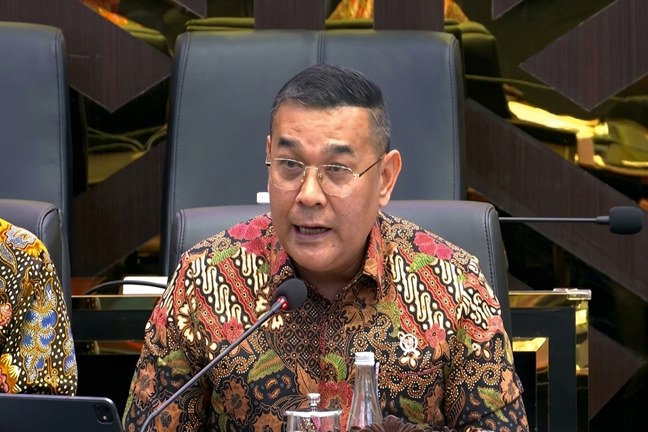 Wakil Menteri ATR/BPN, Ossy Dermawan rapat dengar pendapat (RDP) dengan Baleg DPR di Komplek Gedung Parlemen, Senin (15/6/2026). Foto: Istimewa